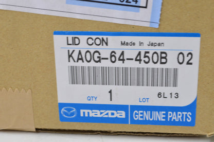 OEM Mazda KA0G-64-450B-02 Black Vinyl Center Console Lid NOS