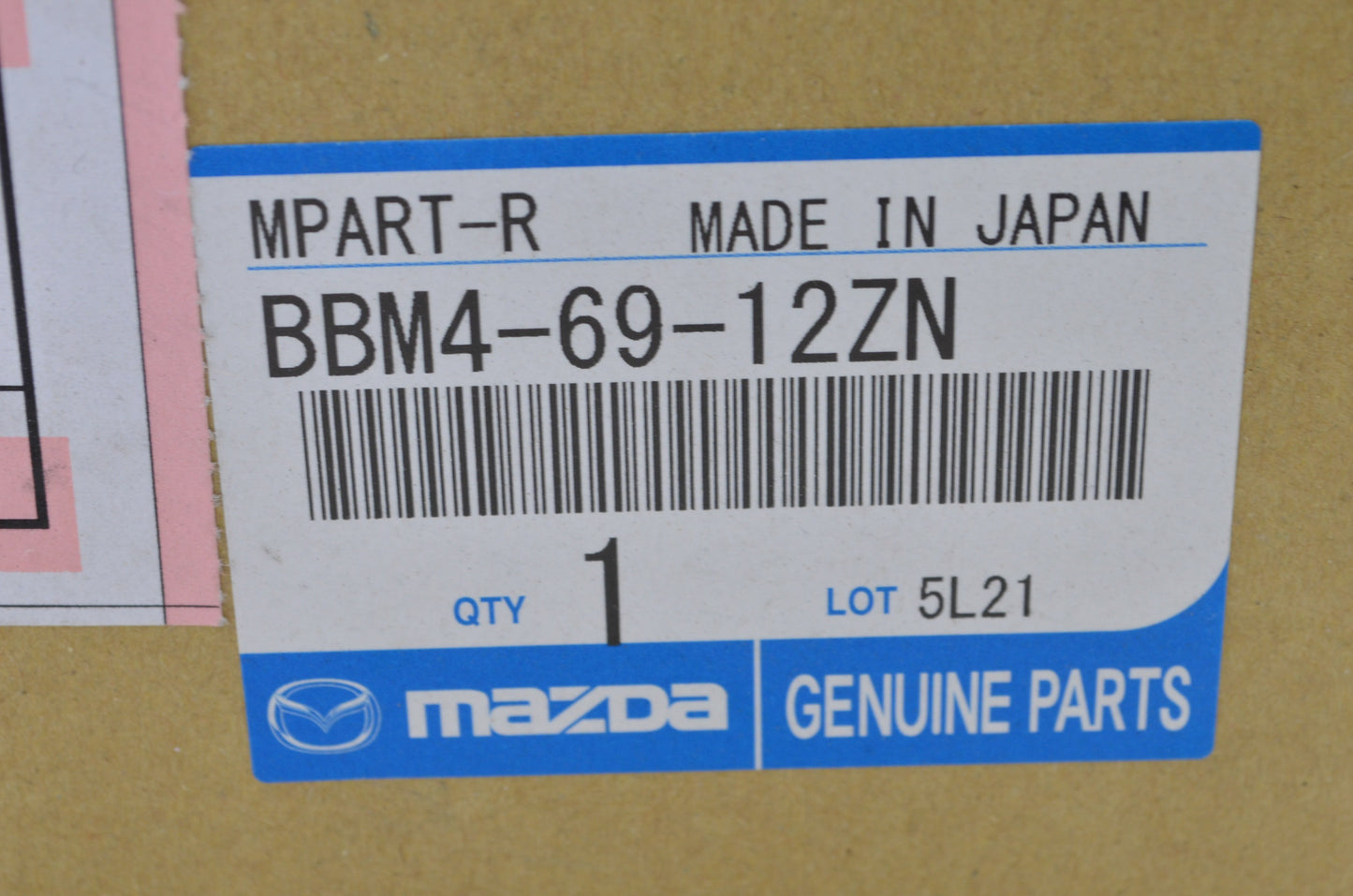 New OEM Mazda Passenger Side Mirror NOS