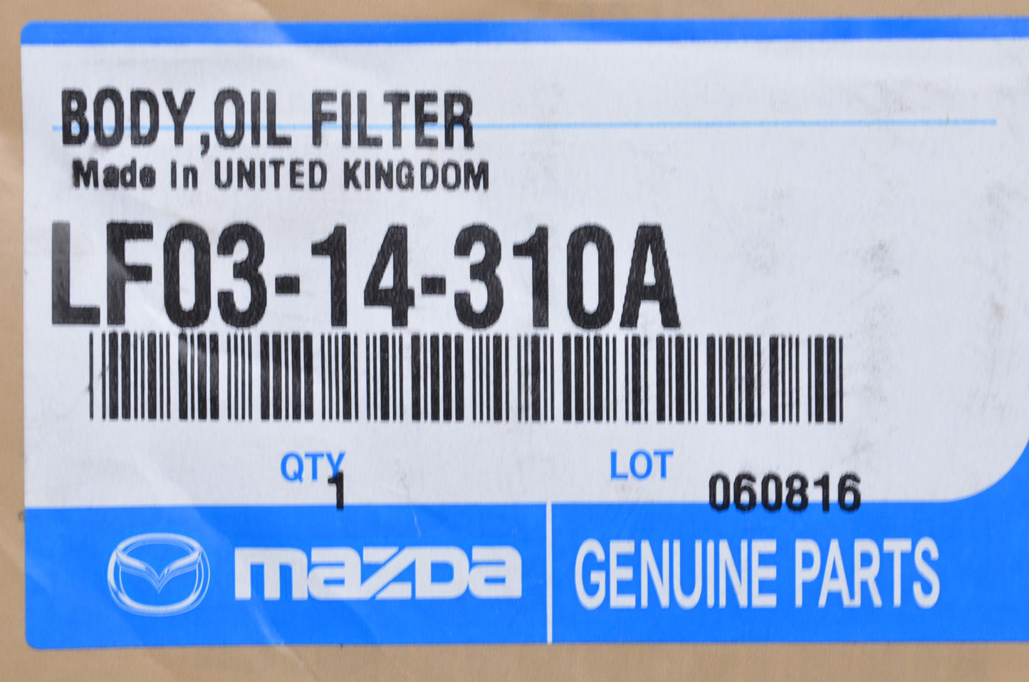 New OEM Mazda Oil Filter Housing NOS