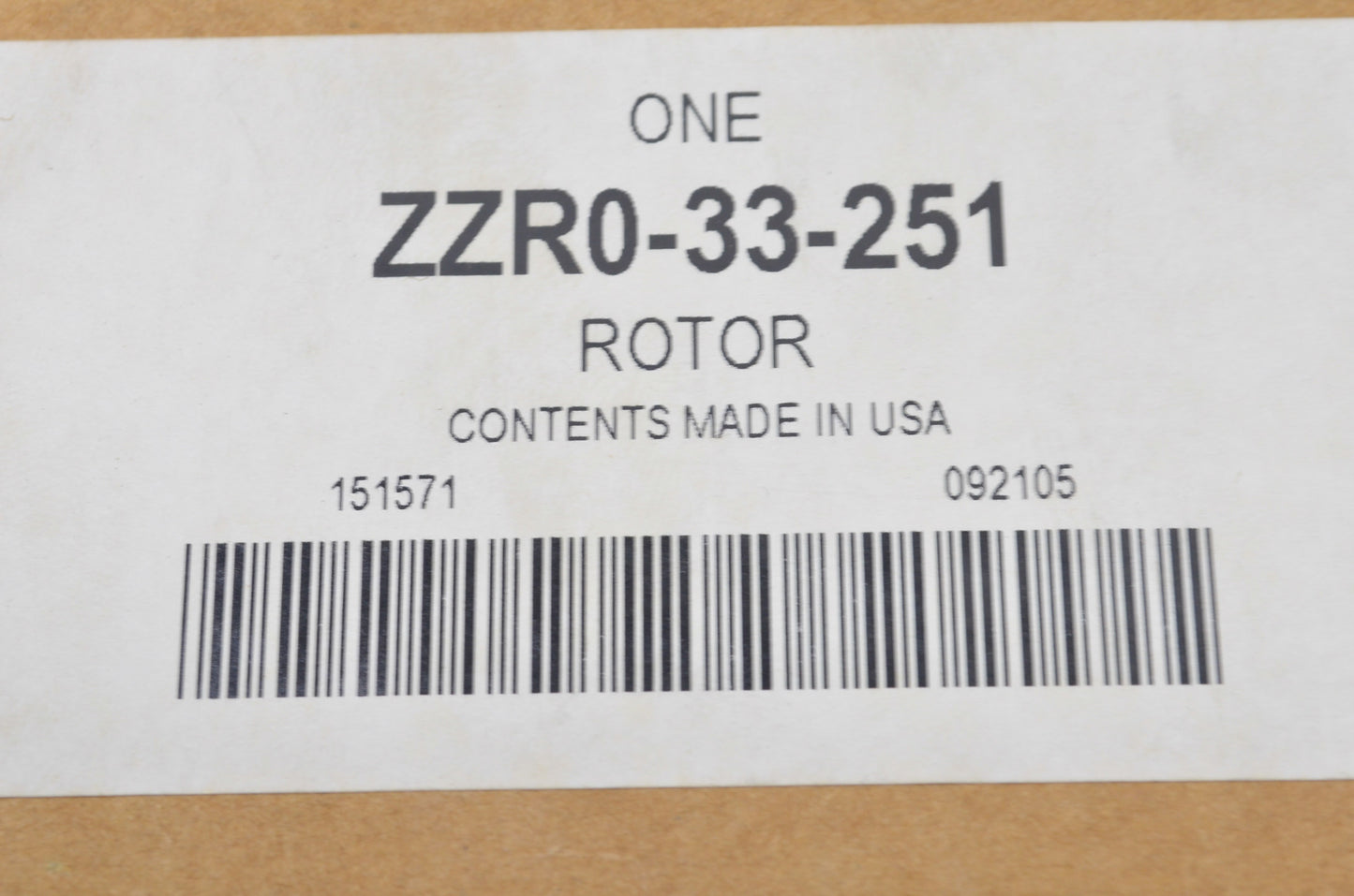 OEM Mazda ZZR0-33-251 Rotor NOS