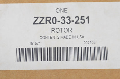 OEM Mazda ZZR0-33-251 Rotor NOS