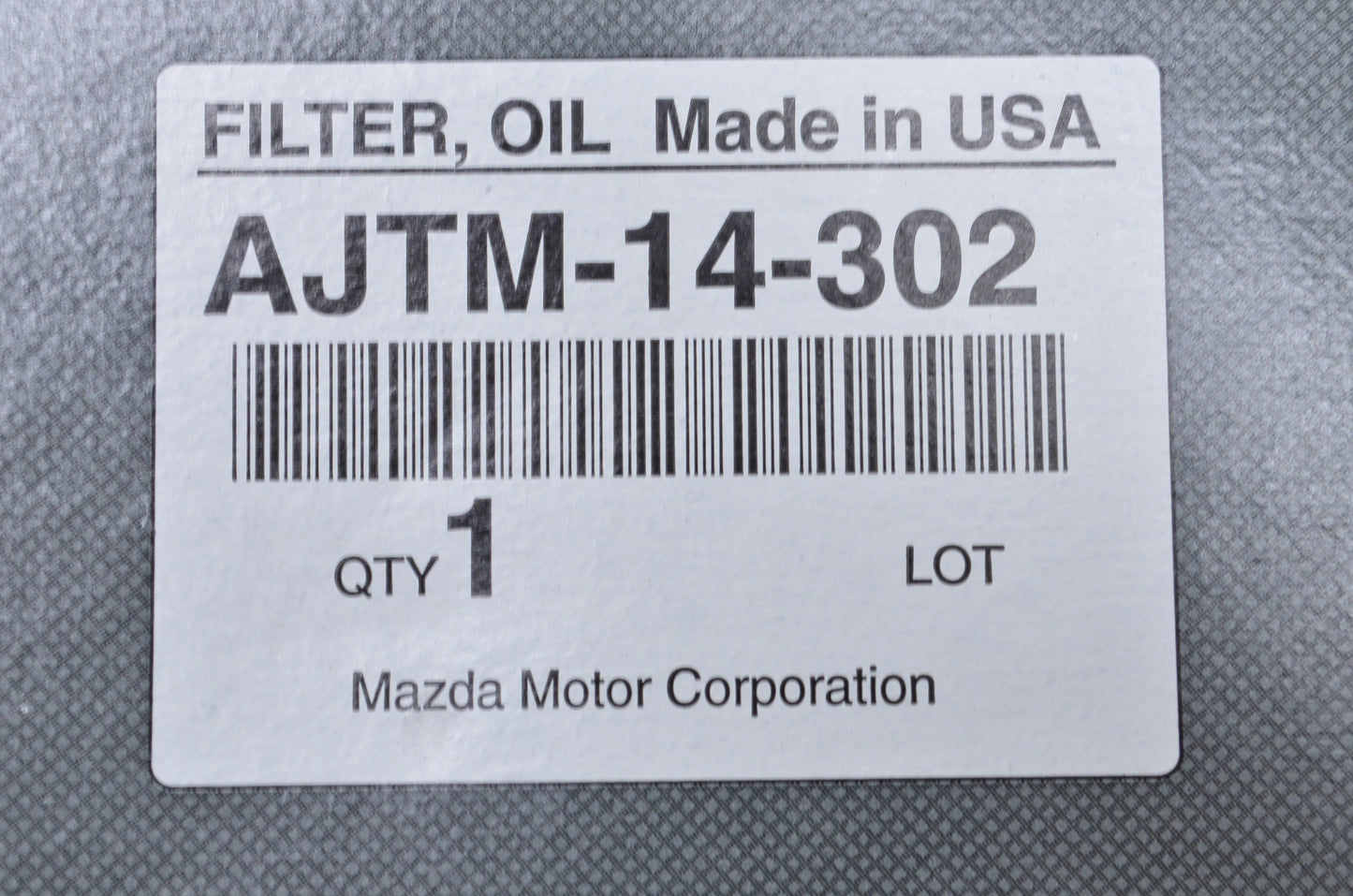 New OEM Mazda Oil Filter NOS