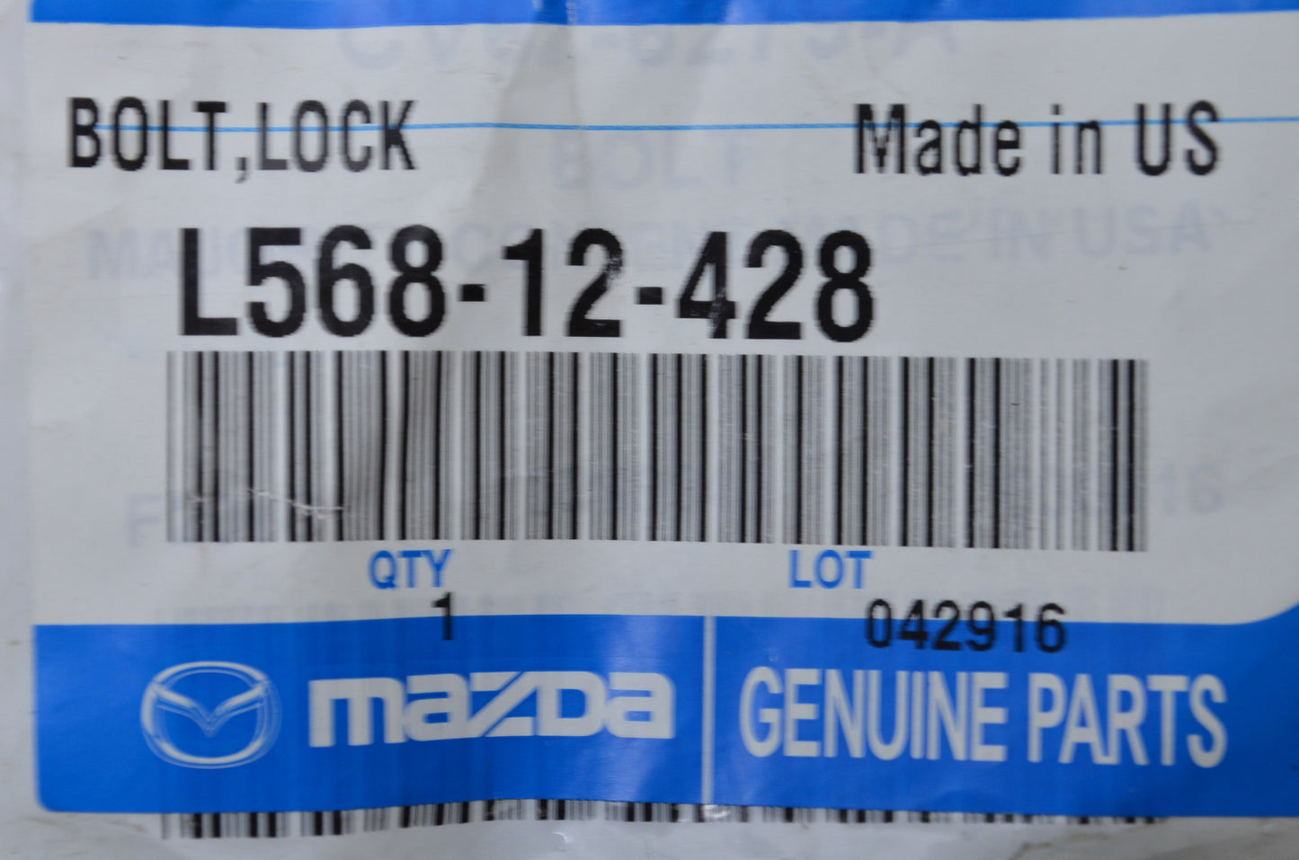 New OEM Mazda Lock Bolt NOS