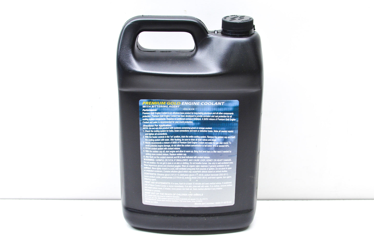 New OEM Mazda Premium Gold Engine Coolant 1 Gallon Jug NOS