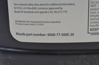 New OEM Mazda Extended Life Coolant Type FL22 1 Gallon Jug NOS
