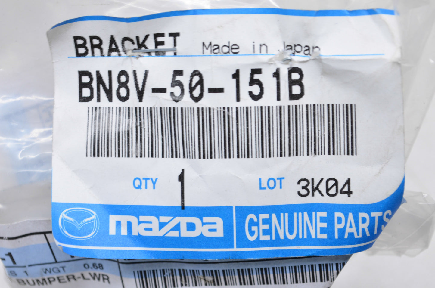 New OEM Mazda Front Right Bumper Bracket NOS