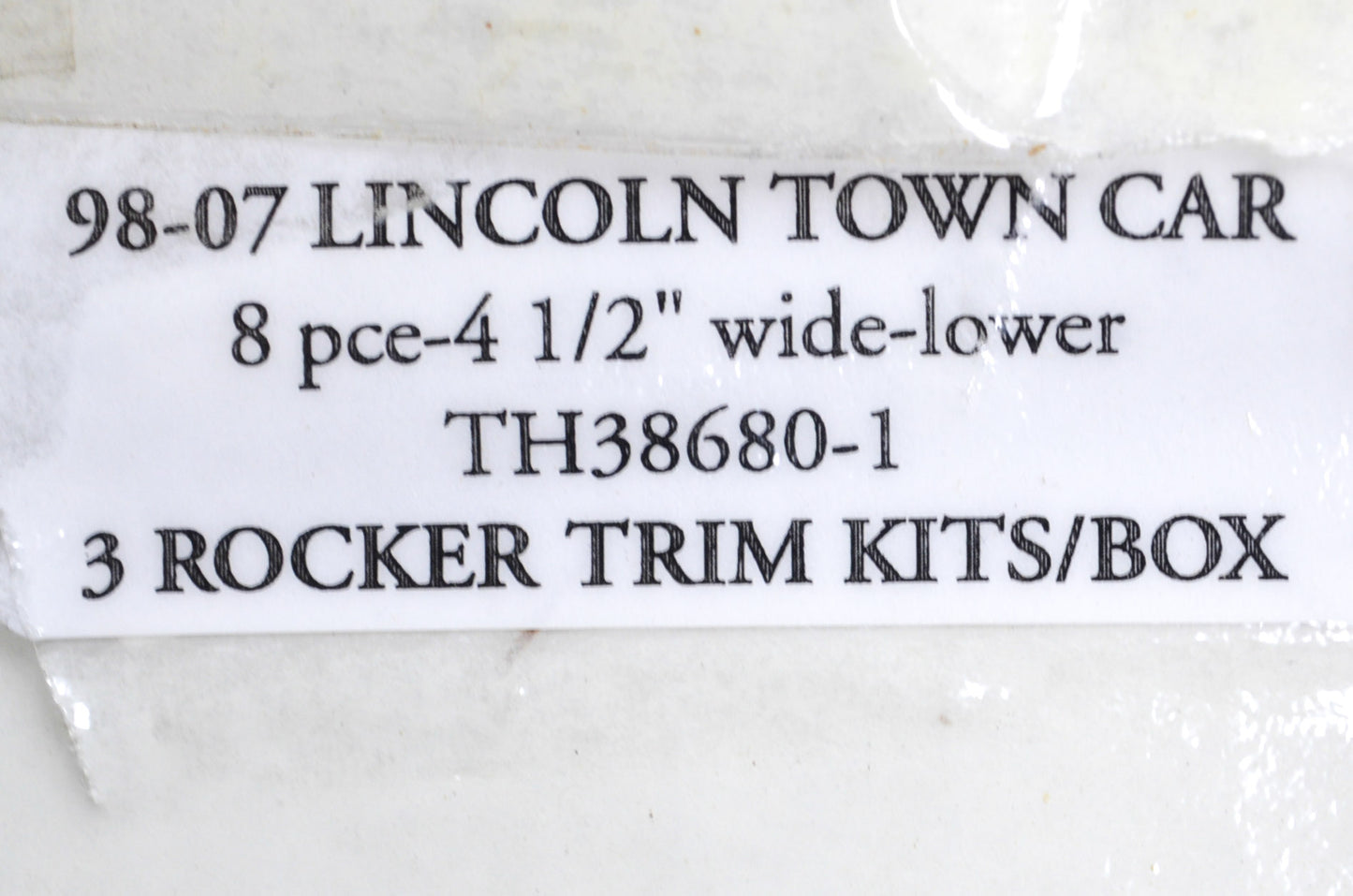 Quality Automotive Accessories TH38680-1, TH38680 Rocker Trim Kit NOS