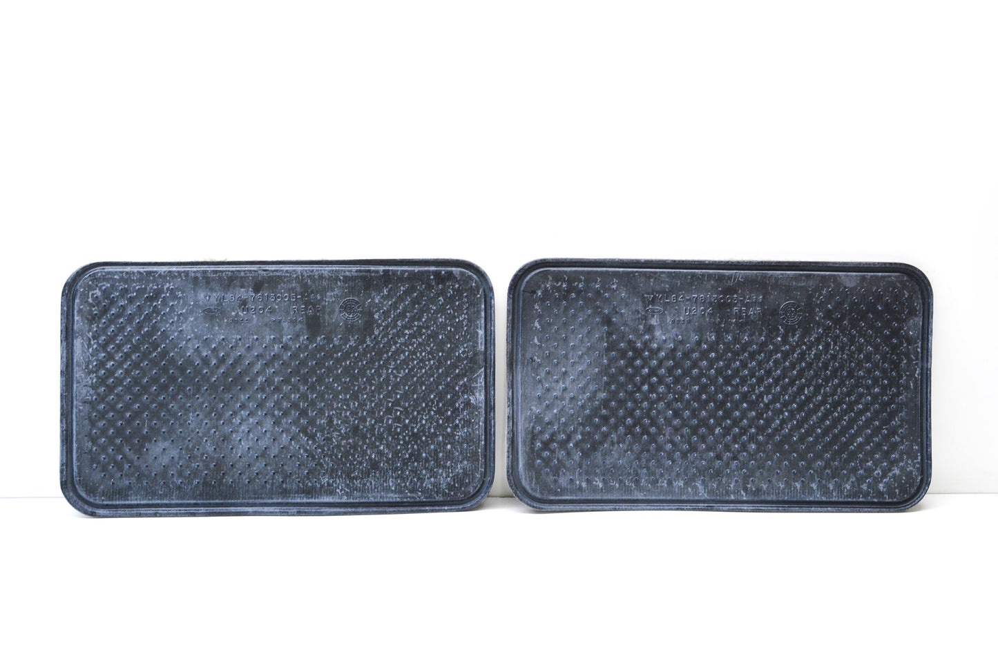 OEM Ford YL84-7813005-A, EC01-68-67ZA-20 Tan Rear Floor Mat Set NOS