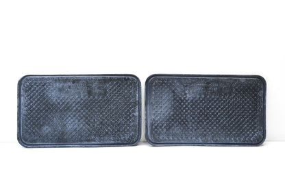OEM Ford YL84-7813005-A, EC01-68-67ZA-20 Tan Rear Floor Mat Set NOS