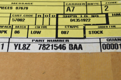 OEM Ford YL8Z-7821546-BAA, EC01-58-605N-70 Front Door Glass Channel Weather Stri