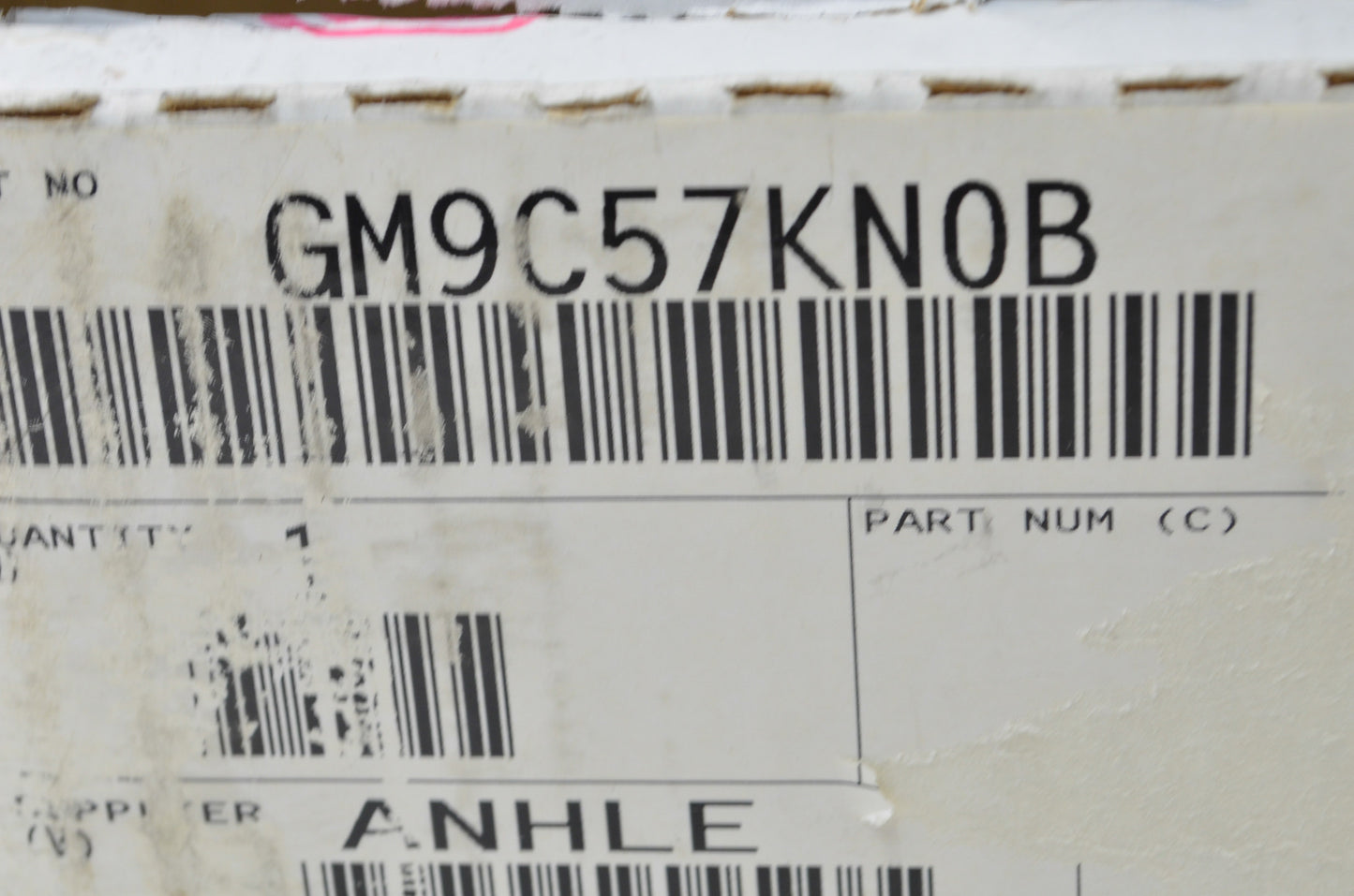 OEM Mazda GM9C-57-KN0B Curtain NOS