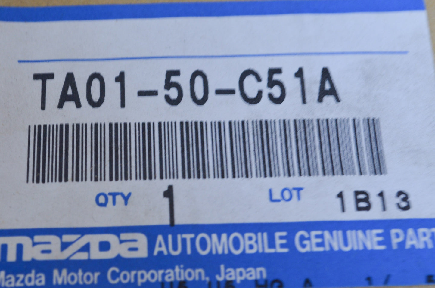 OEM Mazda TA01-50-C51A Rear Under Cover NOS
