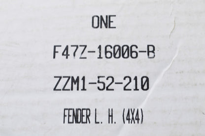 OEM Ford F47Z-16006-B, ZZM1-52-210 Left Fender NOS