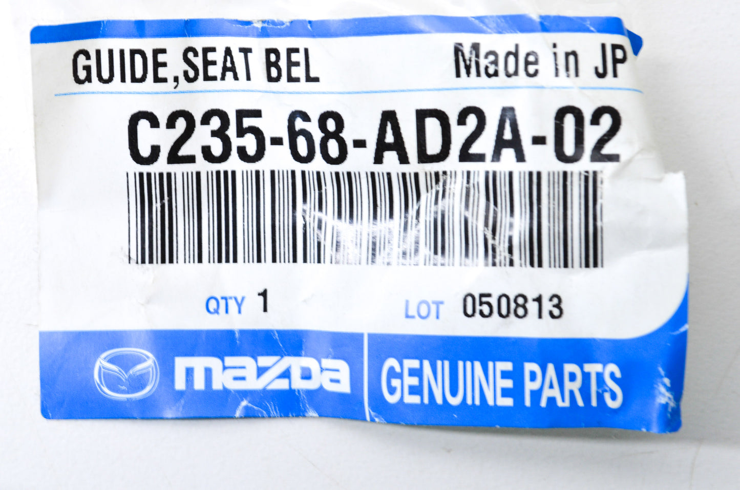 New OEM Mazda Seat Belt Guide NOS