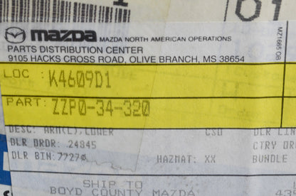 OEM Mazda ZZP0-34-320 Lower Arm NOS