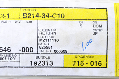 OEM Mazda B214-34-C10 Wire Harness Pipe Clamp Band NOS