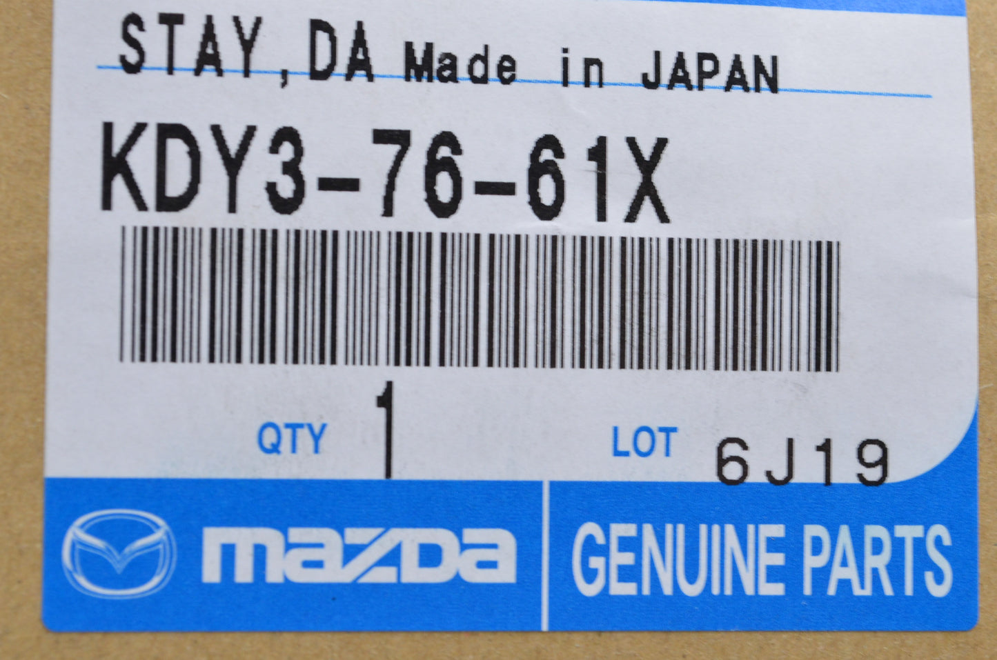 OEM Mazda KDY3-76-61X Stay Damper Kit NOS