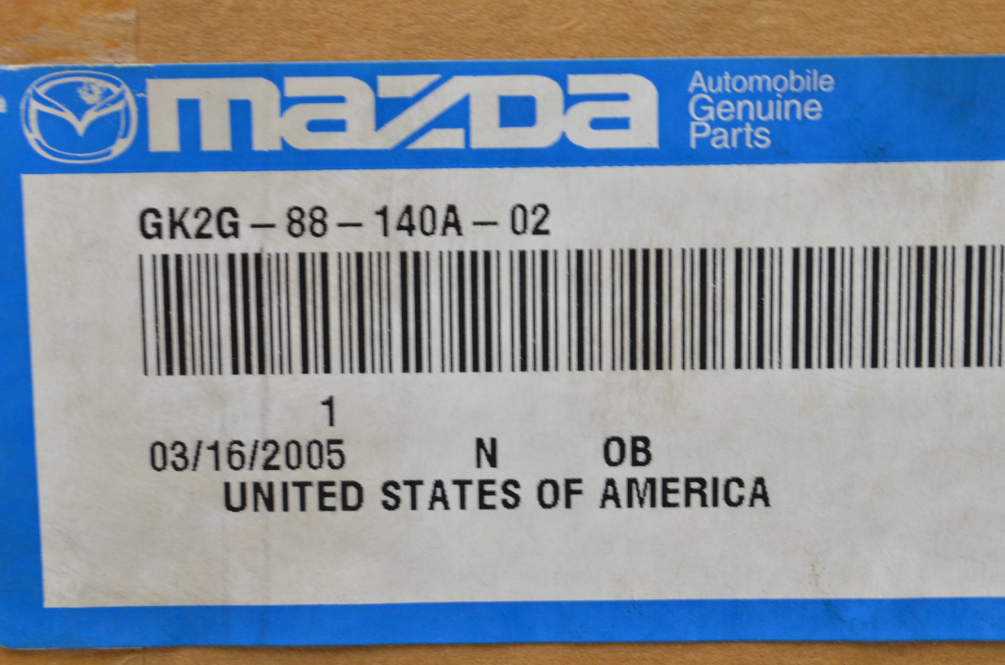 OEM Mazda GK2G-88-140A-02 Head Restraint NOS