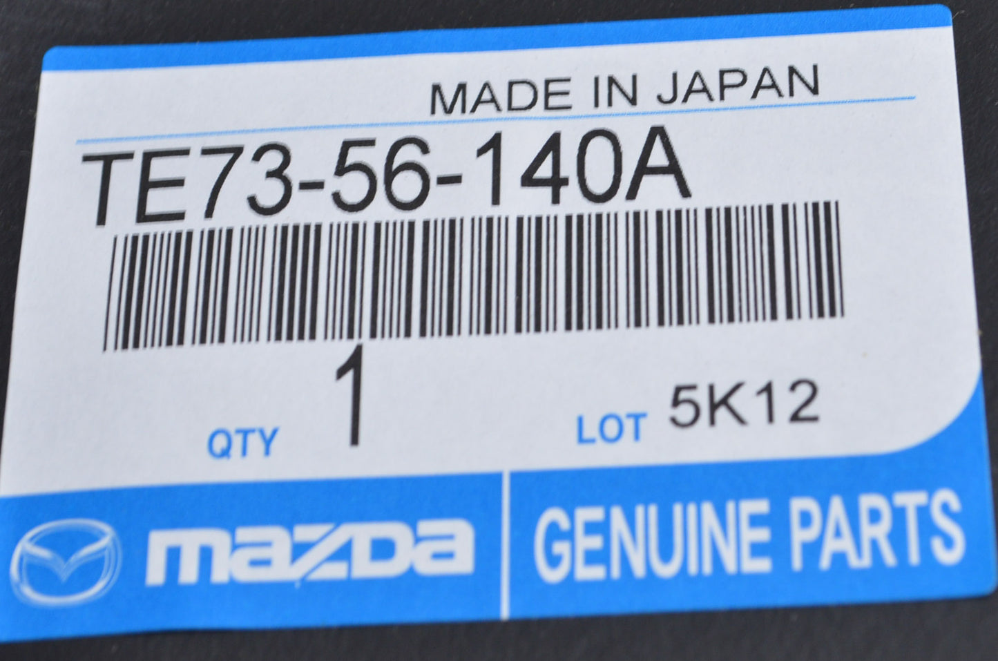 OEM Mazda TE73-56-140A Fender Liner NOS