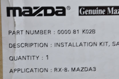 New OEM Mazda Satellitte Radio Installation Kit NOS