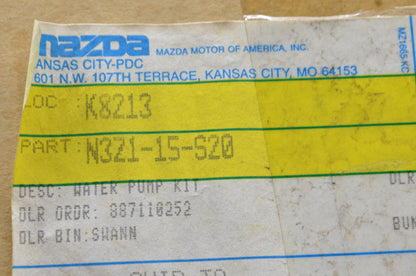 New OEM Mazda Water Pump Kit NOS