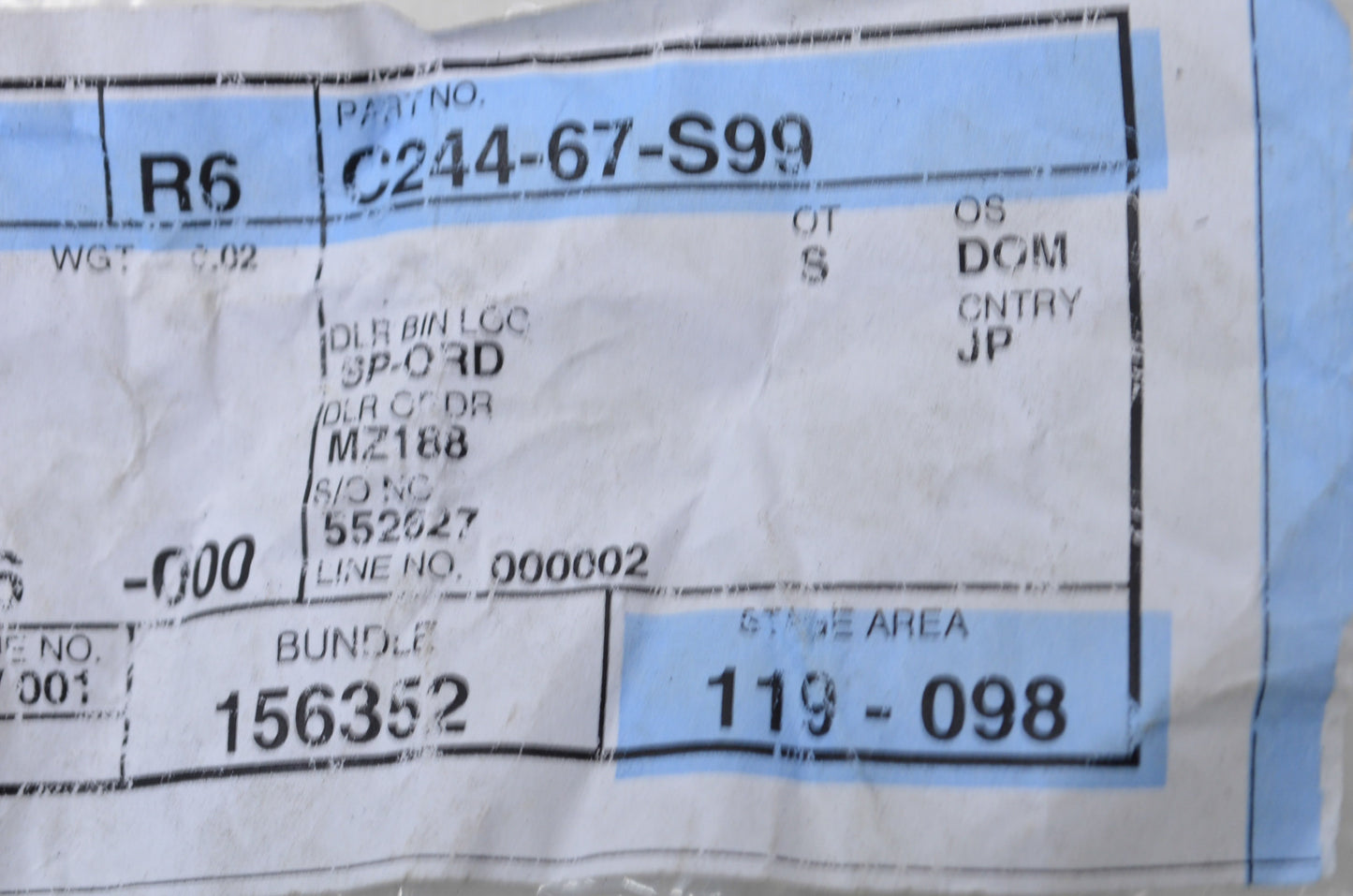 New OEM Mazda Fuse 30A NOS