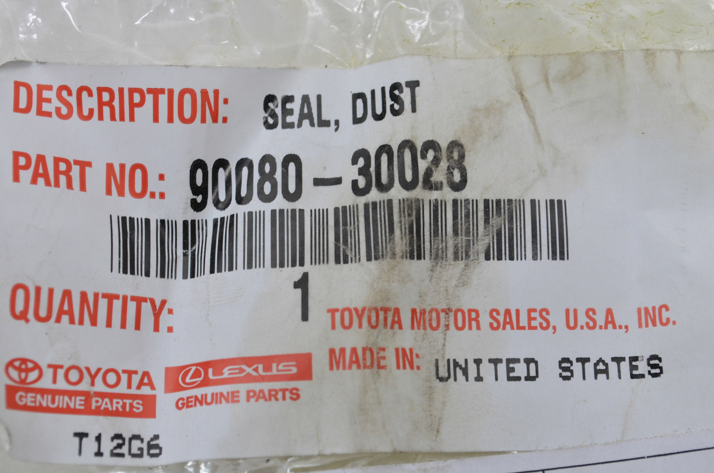 OEM Toyota 90080-30028 Dust Seal NOS