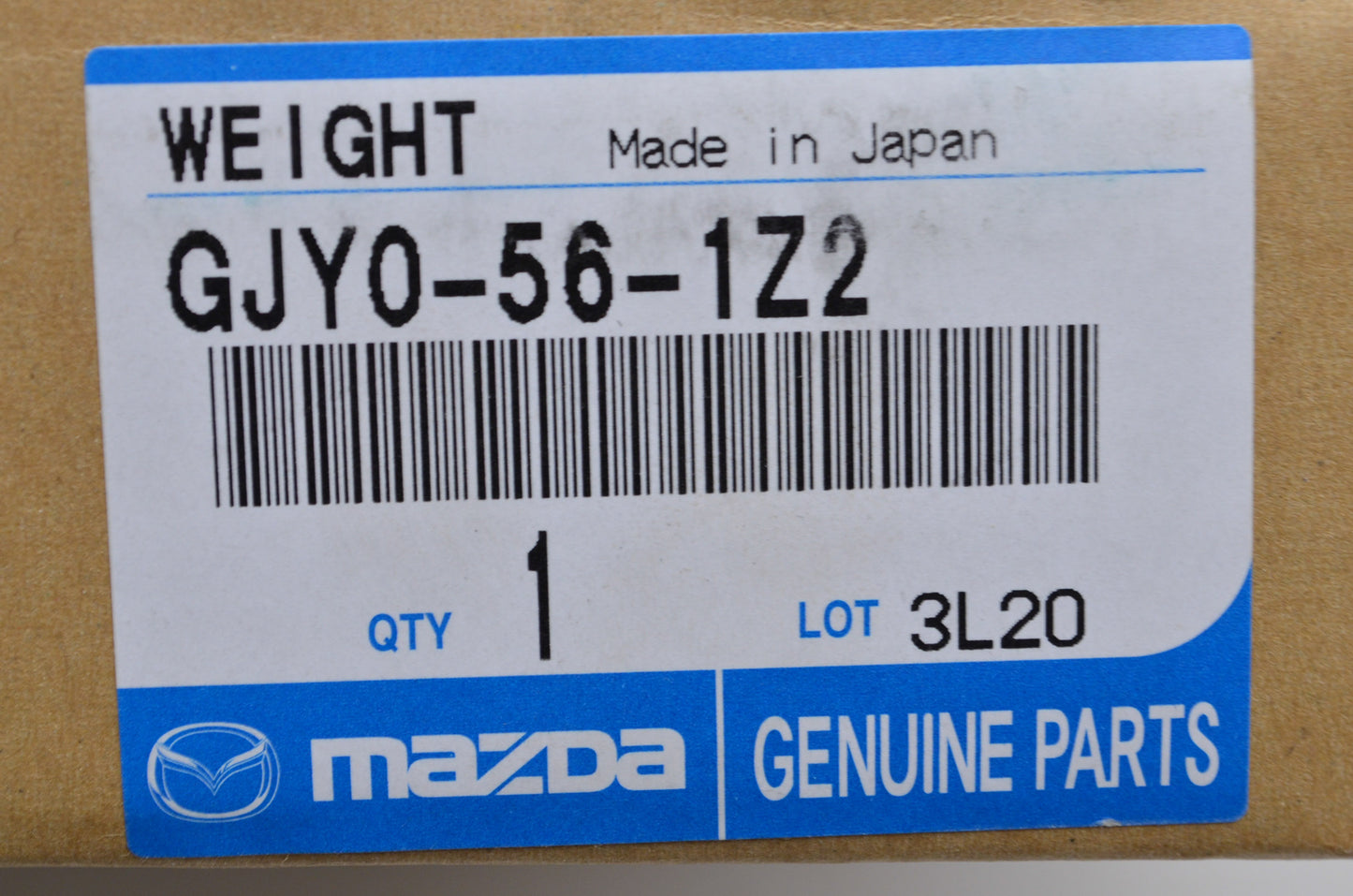OEM Mazda GJY0-56-1Z2 Fuel Canister Weight NOS
