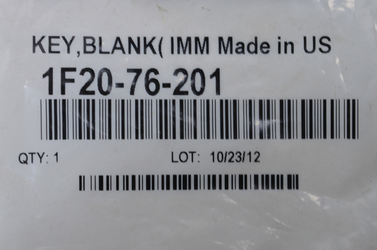 New OEM Mazda Blank Key NOS