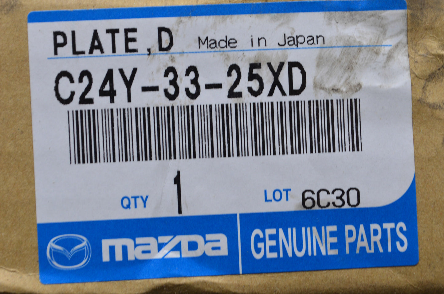 OEM Mazda C24Y-33-25XD C24Y-33-25Xd Brake Disk Rotor NOS
