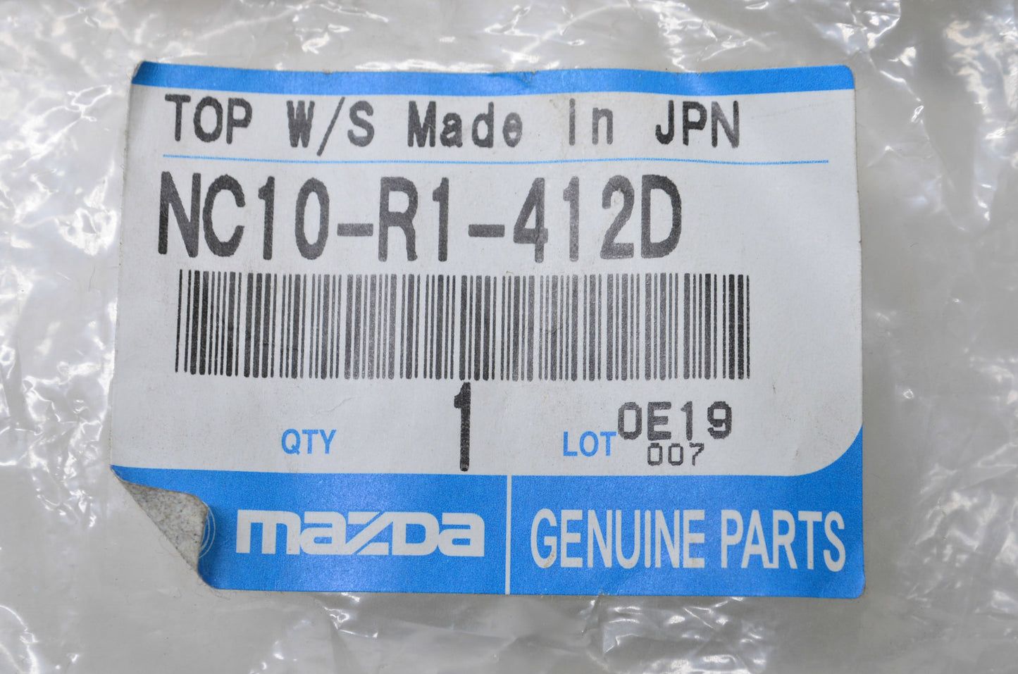 New OEM Mazda Top Weatherstrip NOS