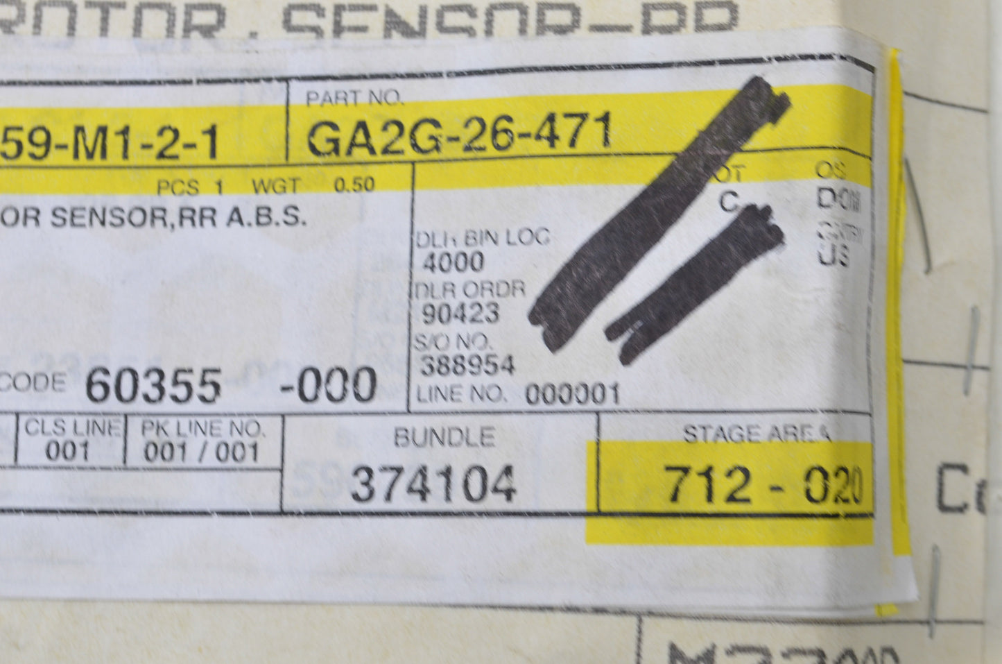 OEM Mazda GA2G-26-471 Sensor Rotor NOS