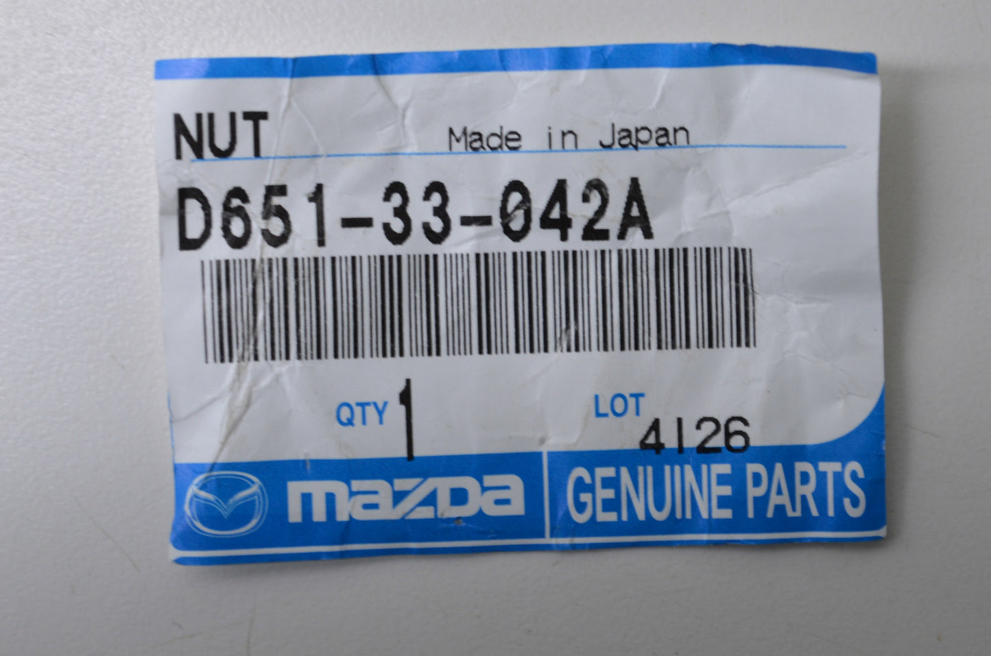 New OEM Mazda Axle Hub Nut NOS