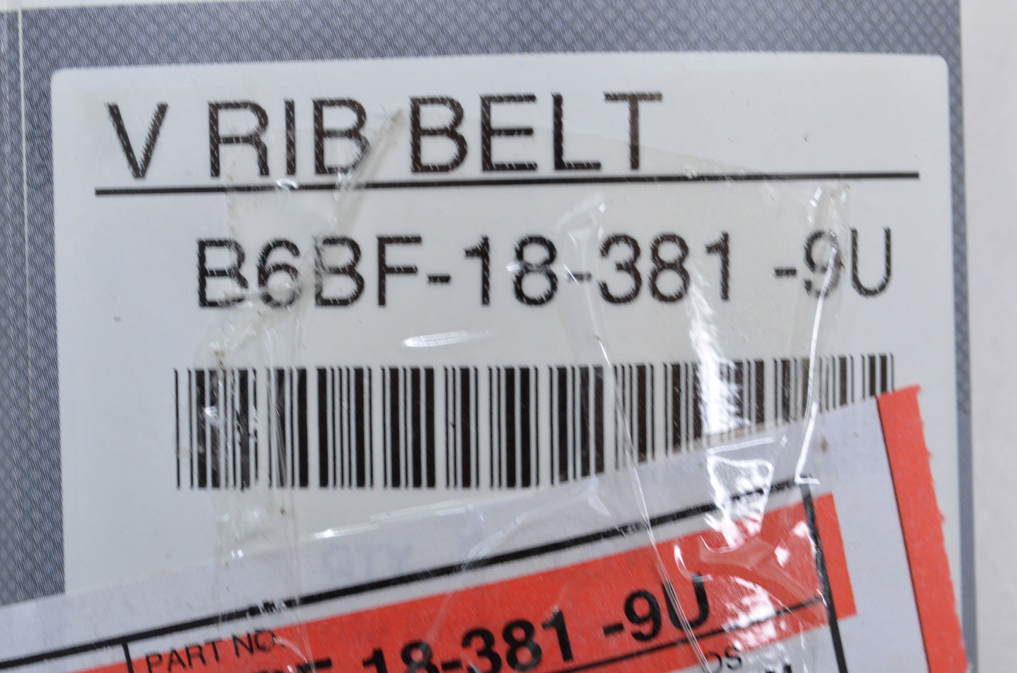 New OEM Mazda Ribbed V-Belt NOS