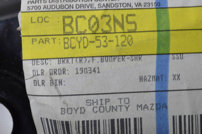 OEM Mazda BCYD-53-120 Right Front Bumper Bracket NOS