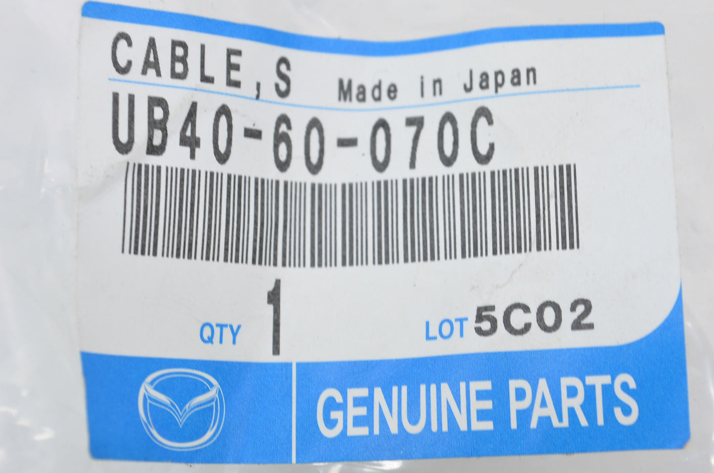 New OEM Mazda Speedometer Cable NOS
