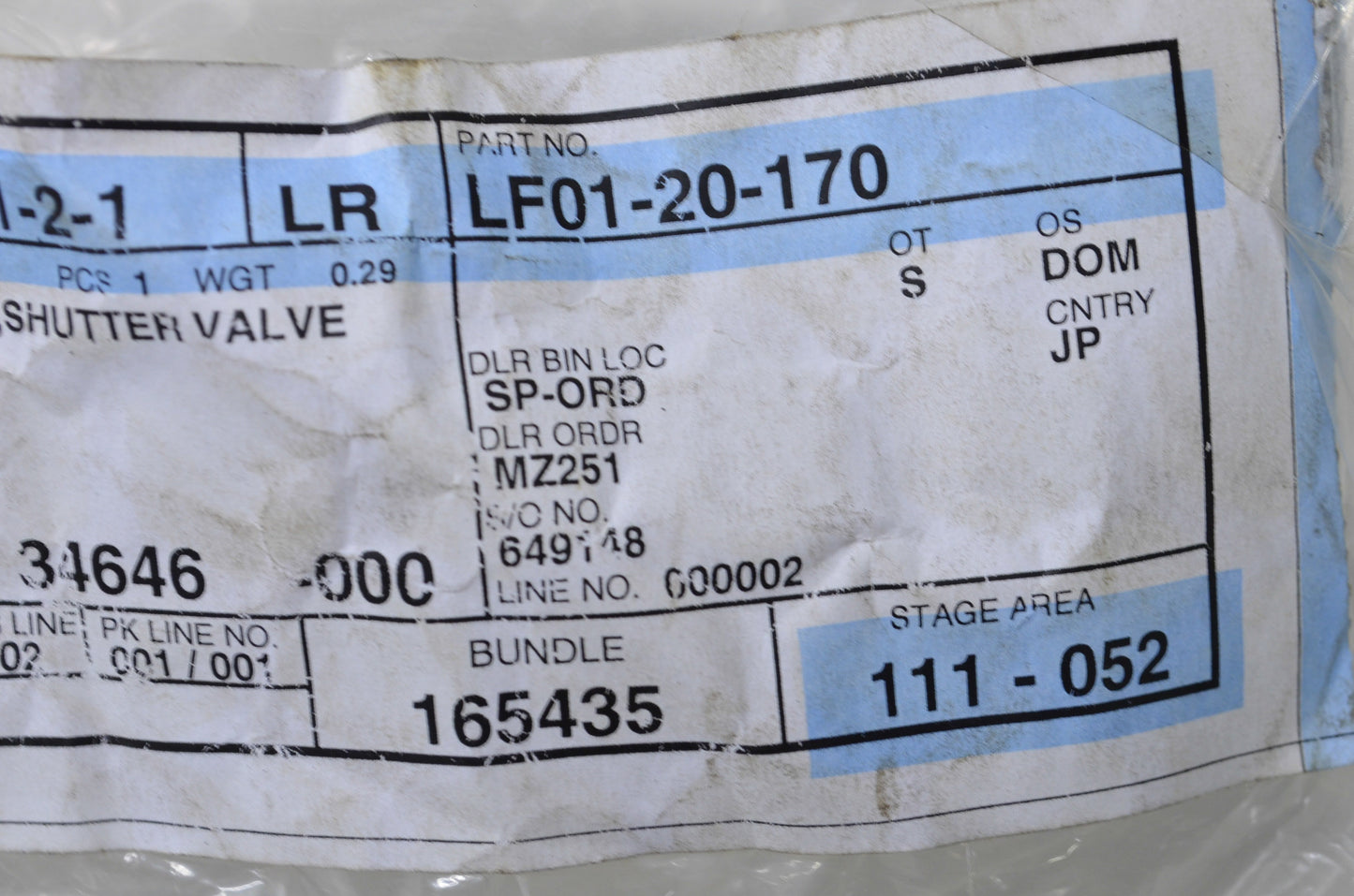 New OEM Mazda Shutter Valve Actuator NOS