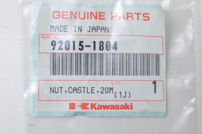 New OEM Kawasaki Castle Nut 20mm NOS