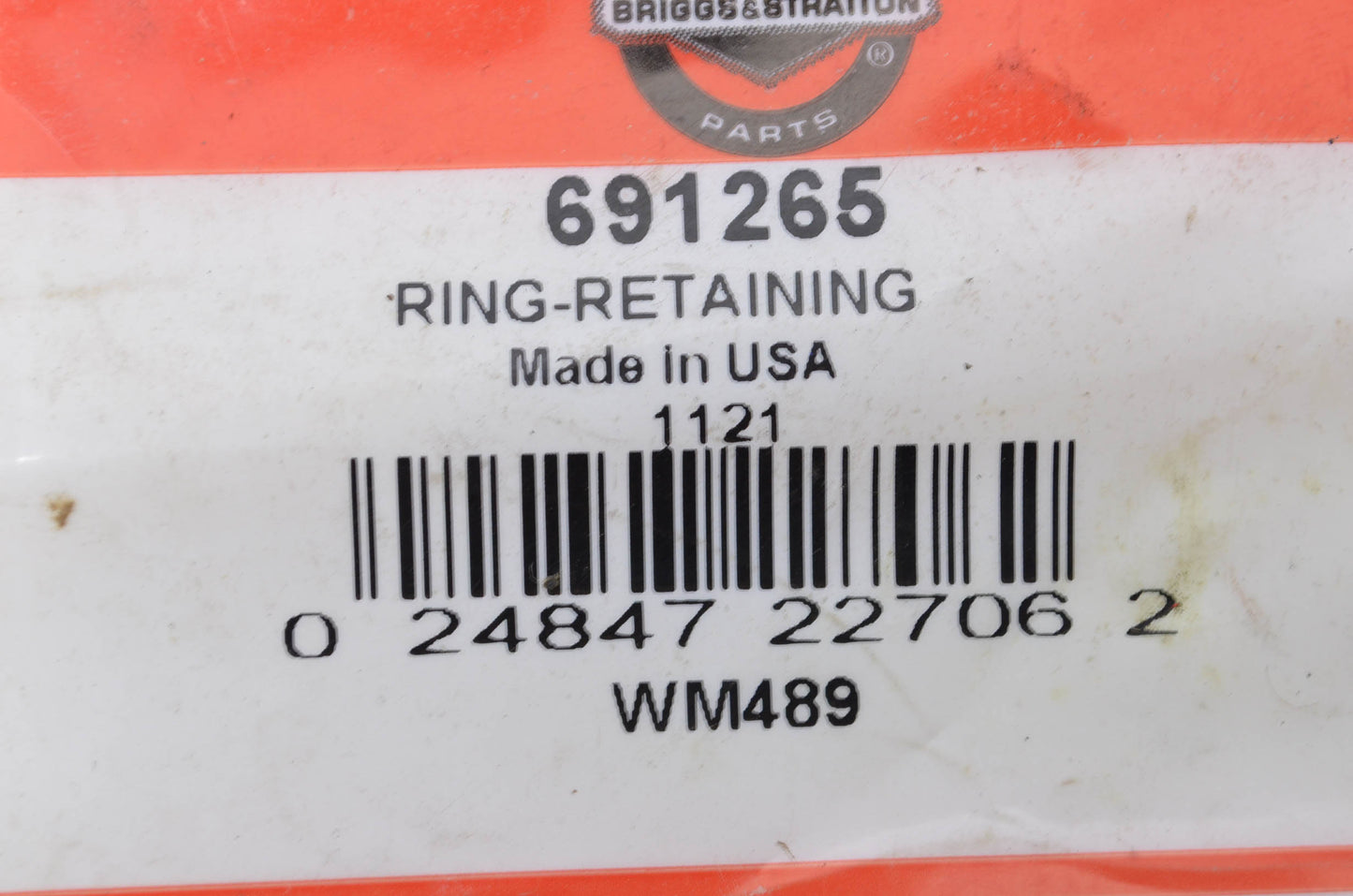 New OEM Briggs & Stratton 691265 Rings QTY 2 NOS