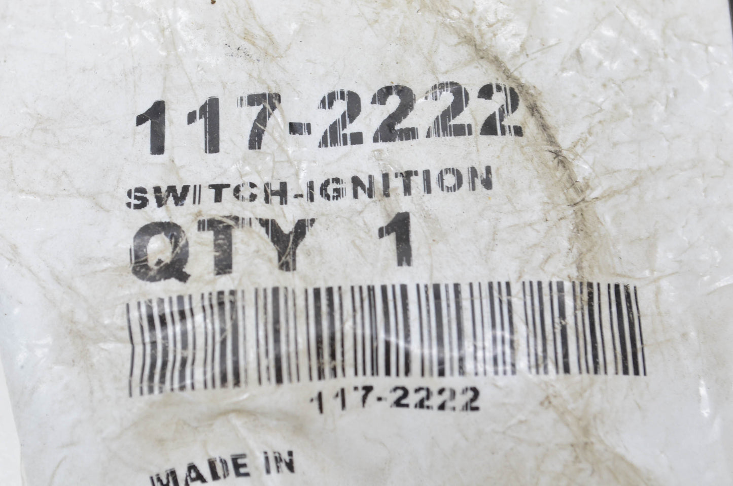 New Ex-Mark 117-2222 Starter Ignition Switch NOS