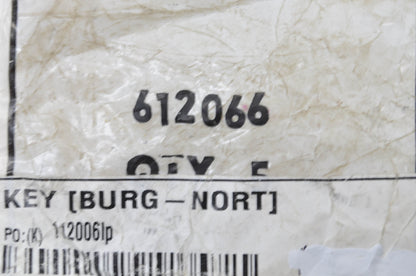New OEM Toro 612066 Key QTY 2 NOS