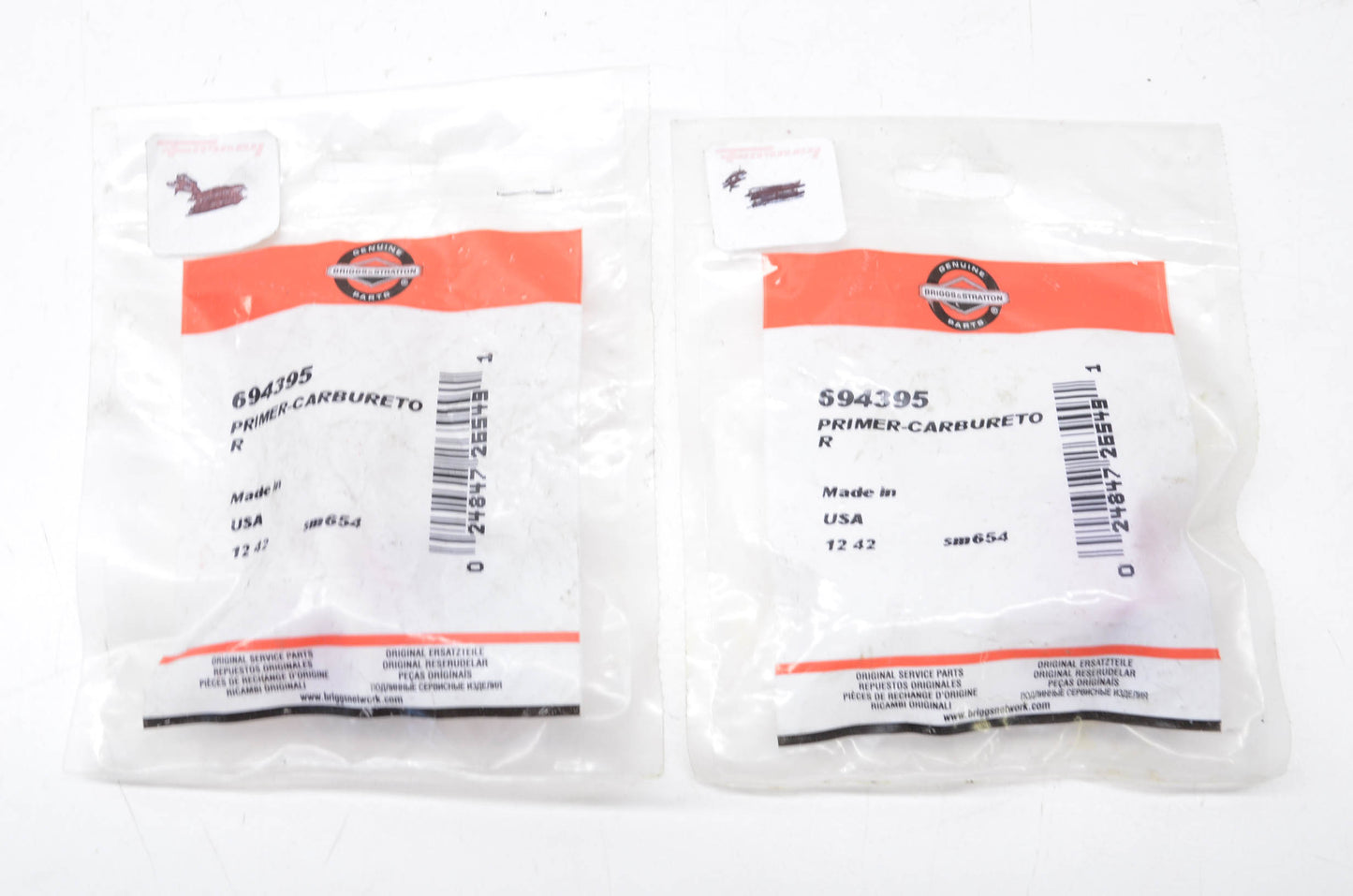 New OEM Briggs & Stratton Primer Bulb QTY 2 NOS