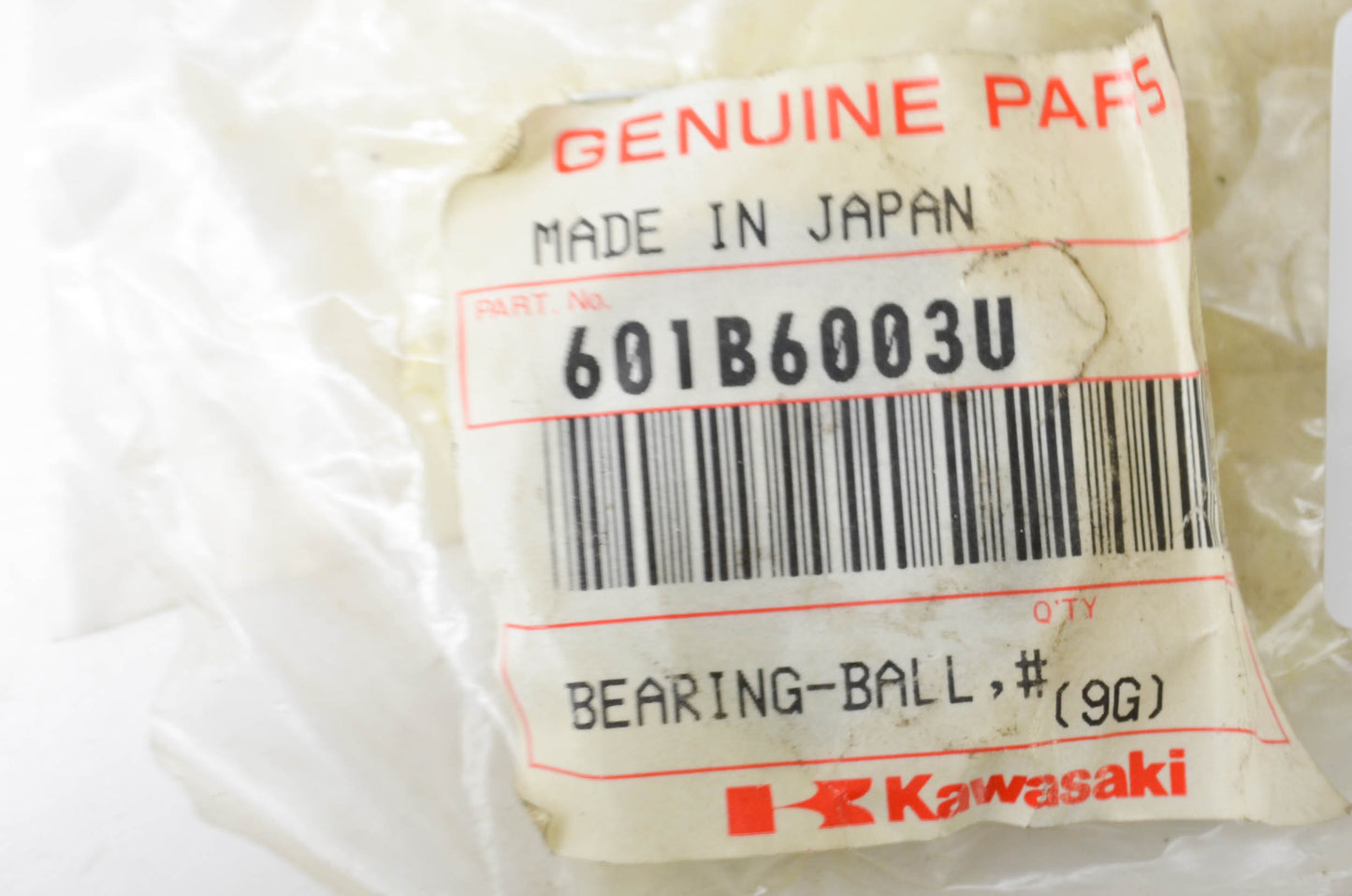 OEM Kawasaki 601B6003U Ball Bearing #6003UC3 NOS