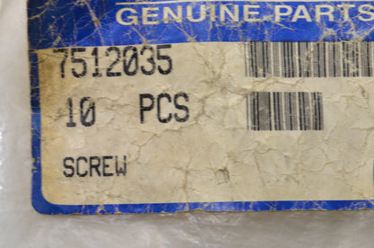 OEM Polaris 7512035 Screw Qty 10 NOS