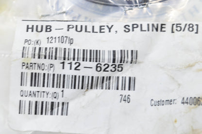 Toro 112-6235 Spline Pulley NOS