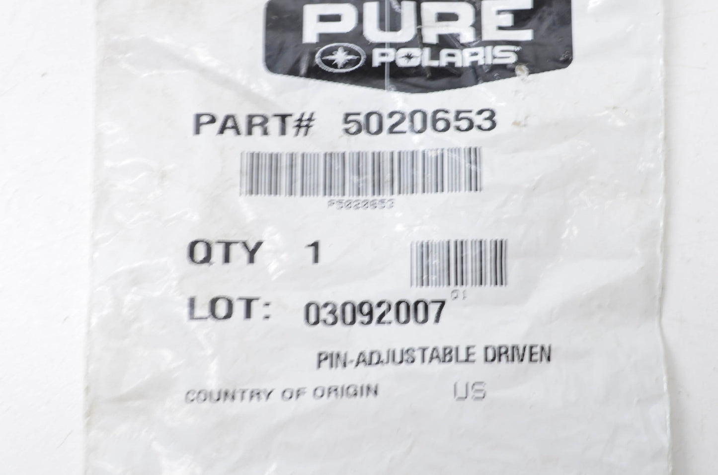 New OEM Polaris Adjustable Driven Pin NOS