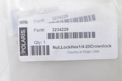 OEM Polaris 3234229 Flexlock Nut NOS