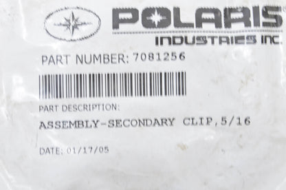 OEM Polaris 7081256 Secondary Clip Assembly 5/16 NOS