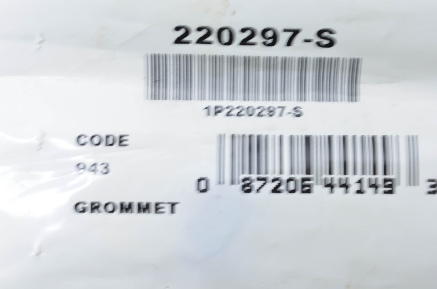 New OEM Kohler 220297-S Grommet NOS