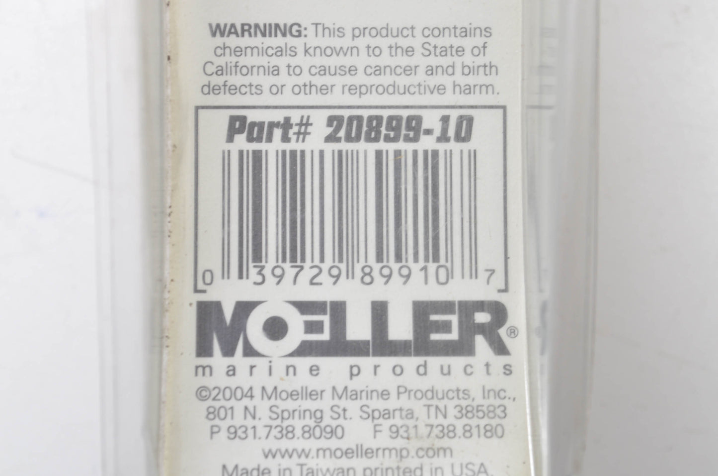 Moeller 20899-10 Turn Tite Brass Plug NOS